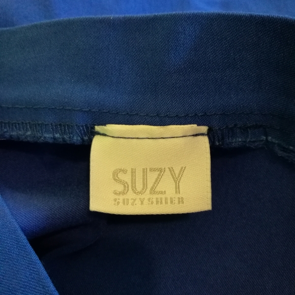 XXS SUZY SHIER Royal Blue Pencil Skirt - Picture 2 of 5